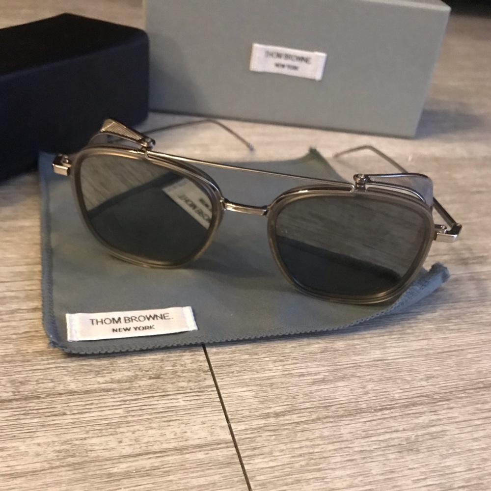 Thom Browne TB-808 Gray Sunglasses! RARE